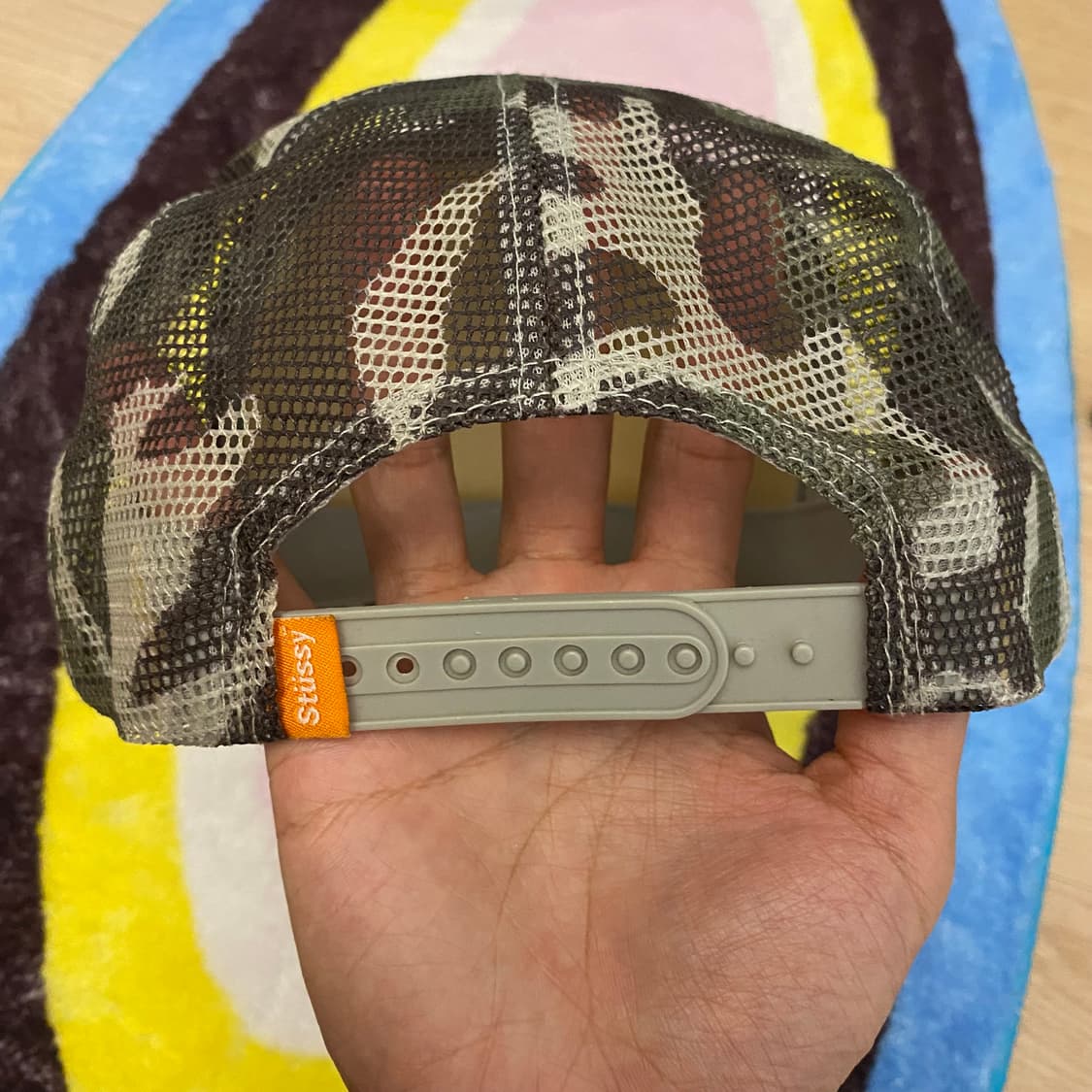 스투시 카모플라쥬 그래픽 메쉬캡 모자 상품이미지3