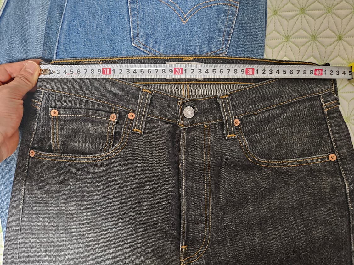 올드 리바이스 501 33x30 흑청 levis  상품이미지4