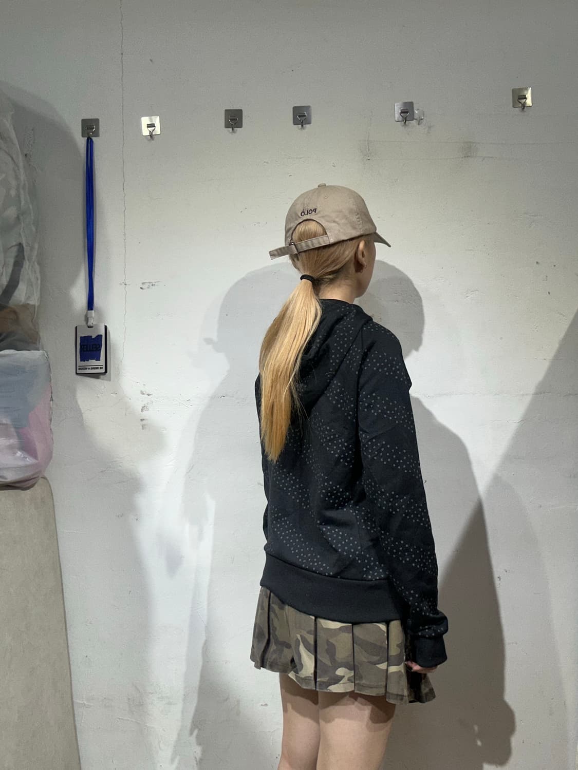 푸마 블랙 후드 트랙탑 져지 L 상품이미지3