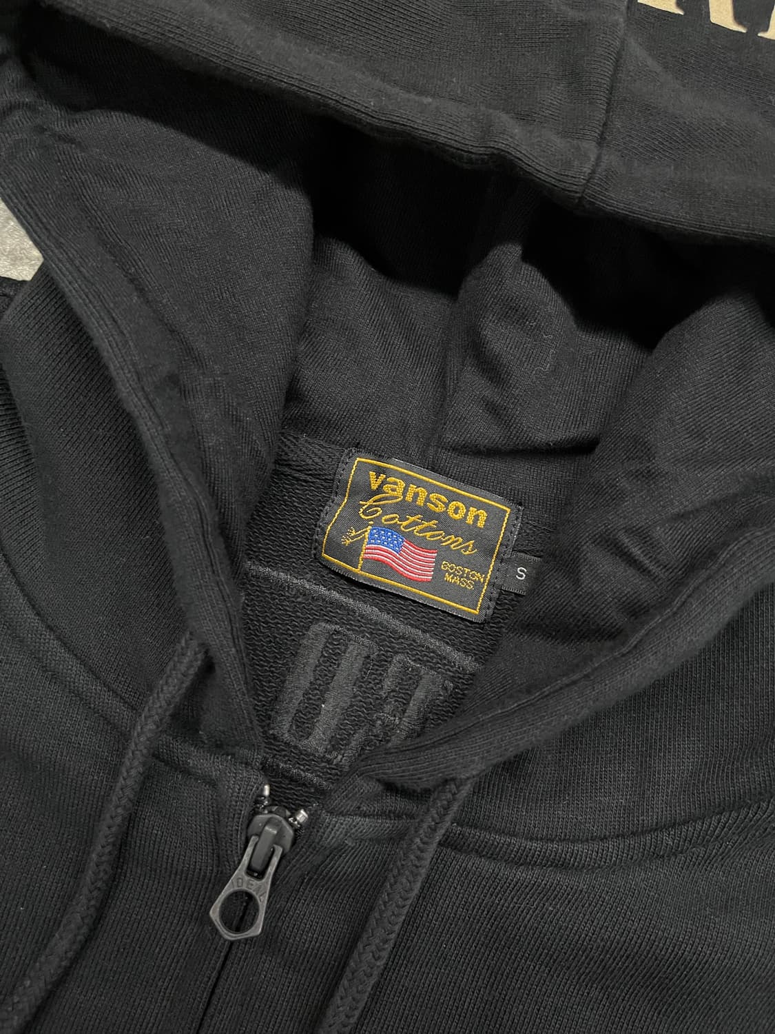 밴슨 스컬 후드집업 블랙 S  상품이미지4