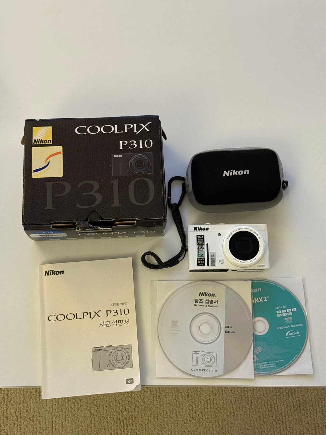 Nikon coolpix 니콘 쿨픽스 p310 화이트 상품이미지1