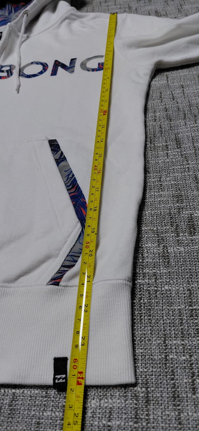 BILLABONG 빌라봉 화이트 패턴 후드집업 M 상품이미지9