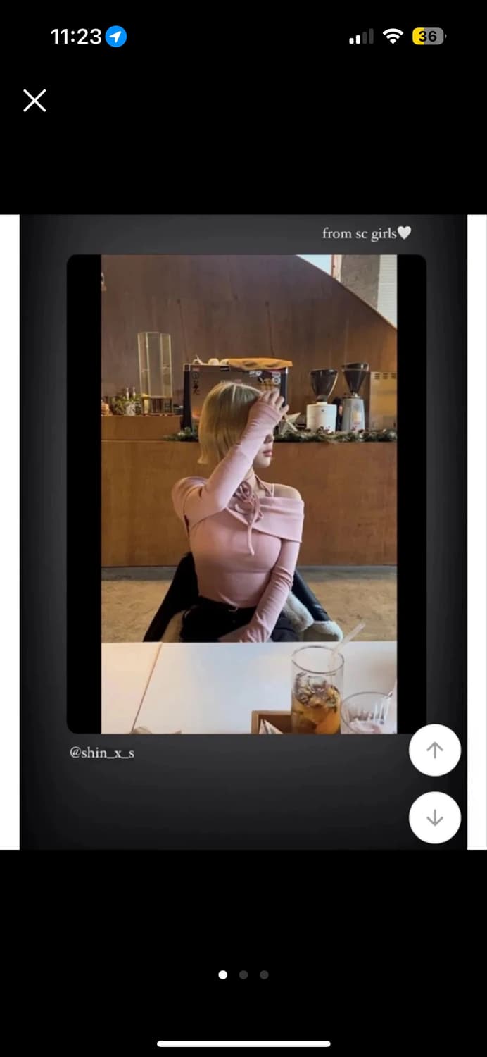 홀터넥 오프숄더 쿨핑크 새상품 상품이미지1