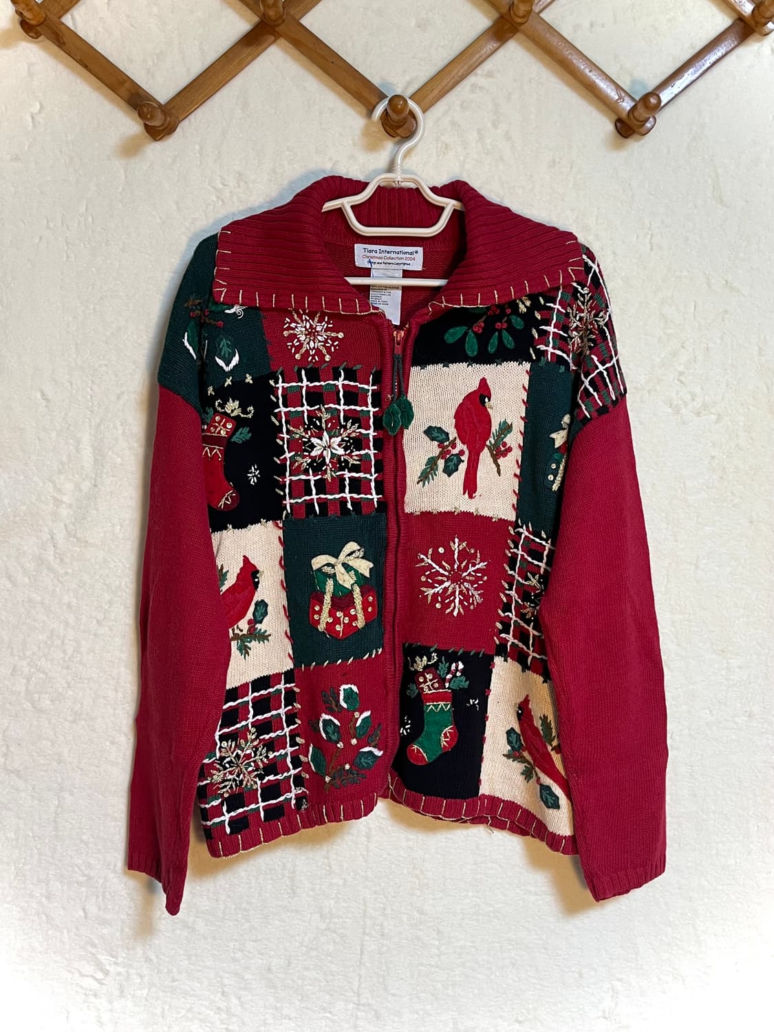 빈티지 니트 크리스마스 가디건 집업 상품이미지1