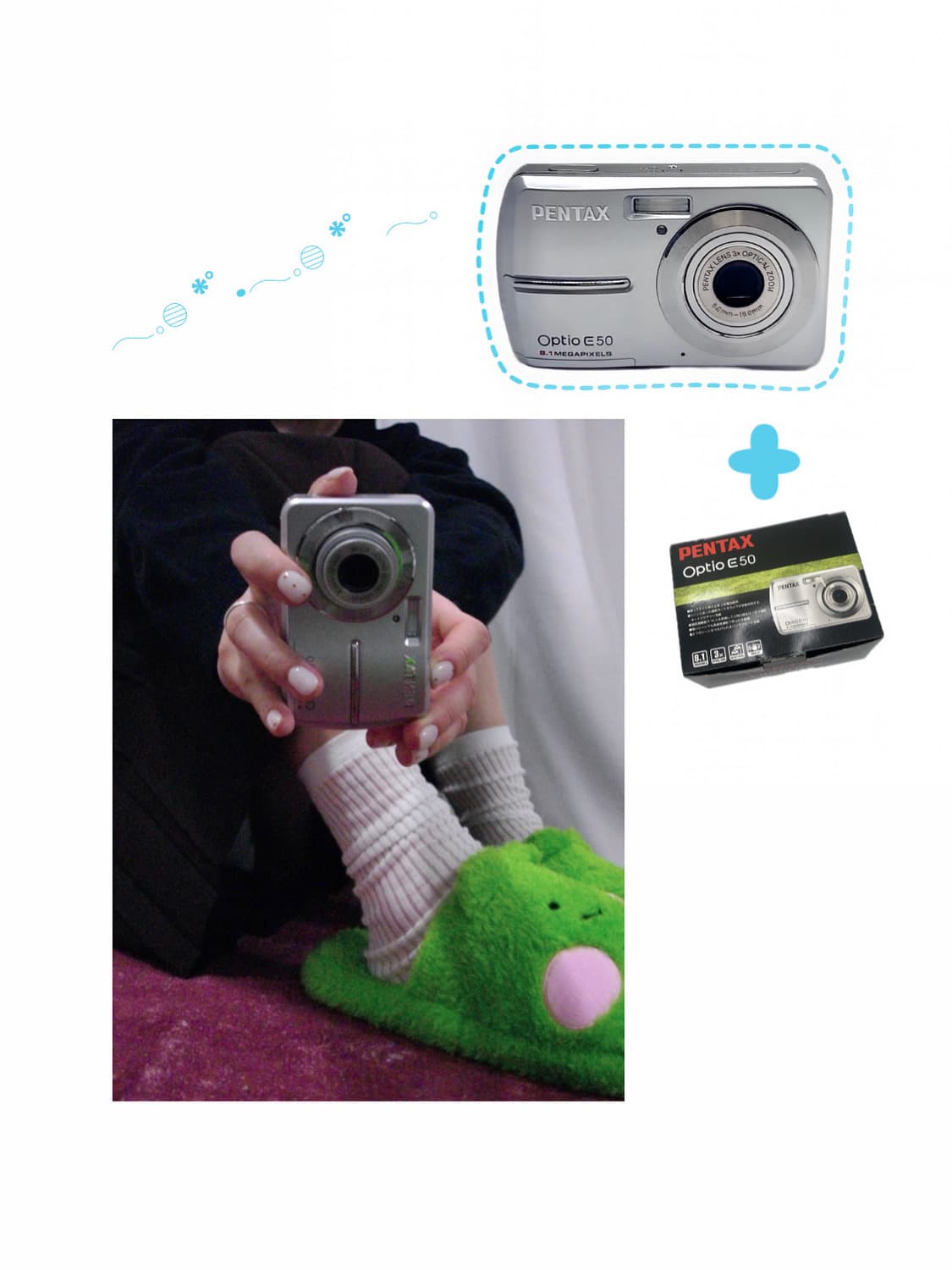 작례🫧 𖠳ᐝ펜탁스 PENTAX OPTIO E50(풀박스⛧) 상품이미지1