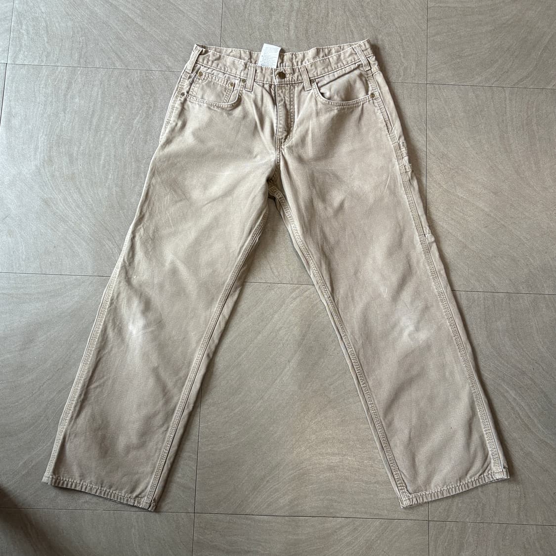 칼하트 오리지널 라이트 그레이 카펜터 팬츠 상품이미지5