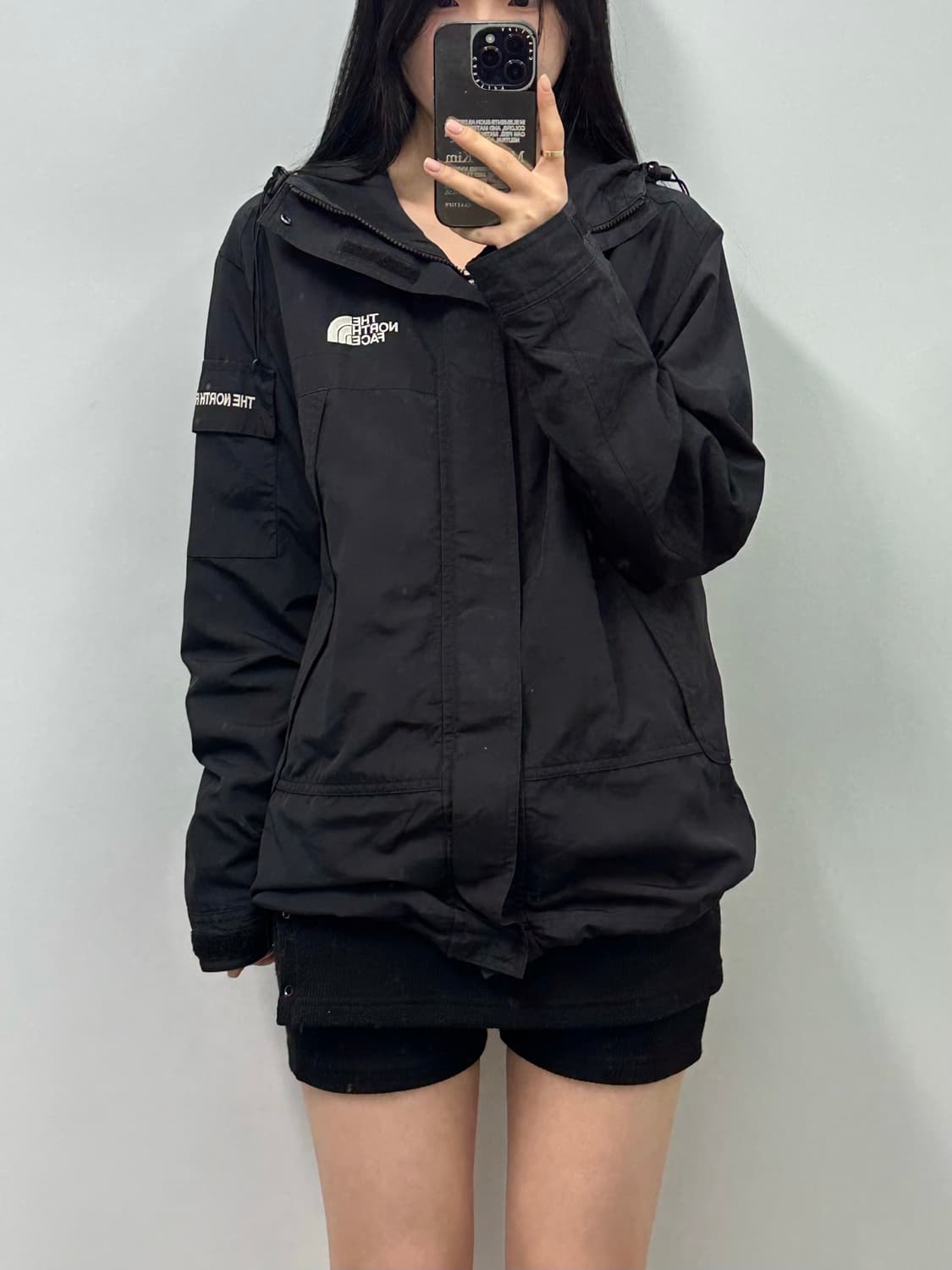 노스페이스 포켓 블랙 바람막이 상품이미지1