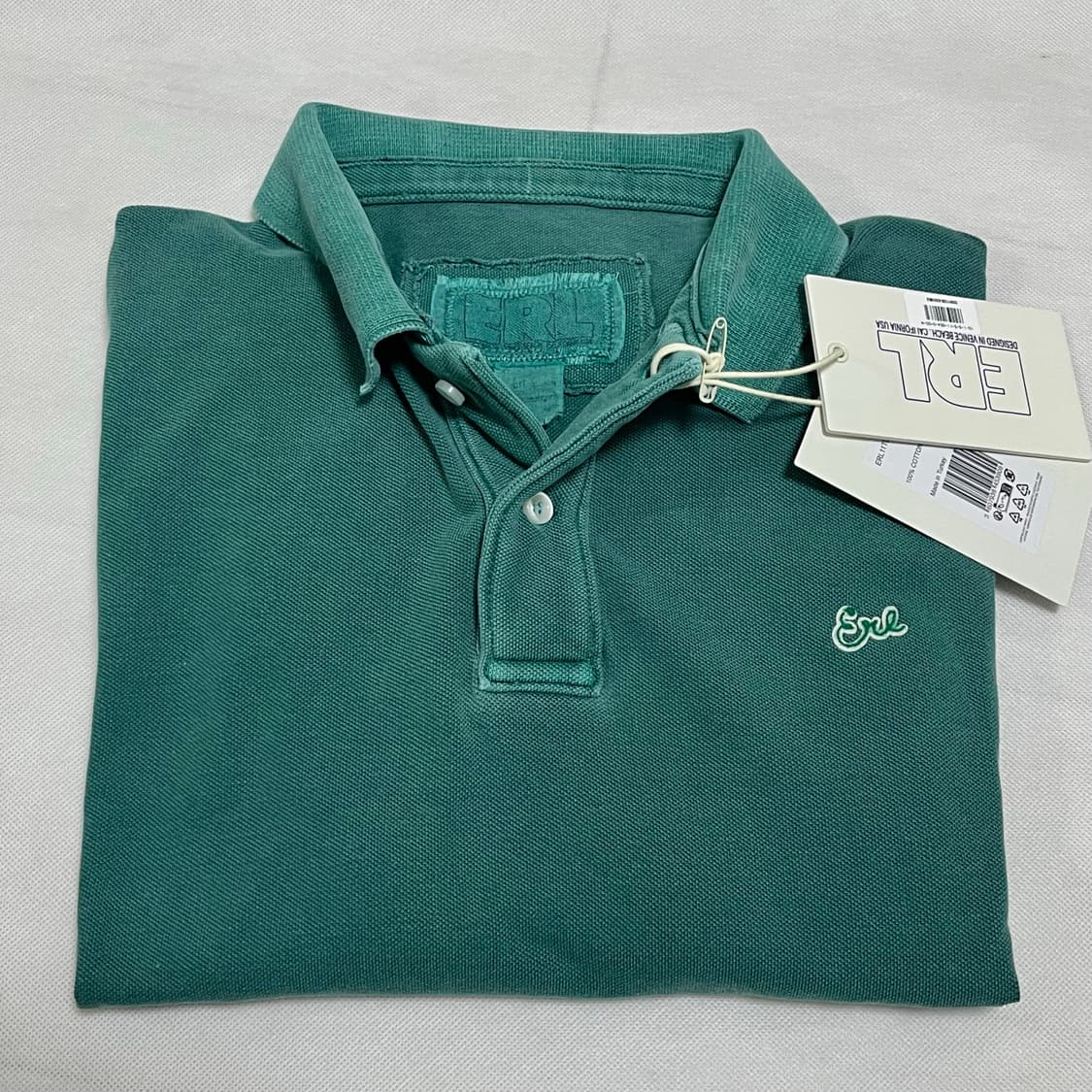 [L,XL]이알엘 ERL 폴로 셔츠/그린 상품이미지2