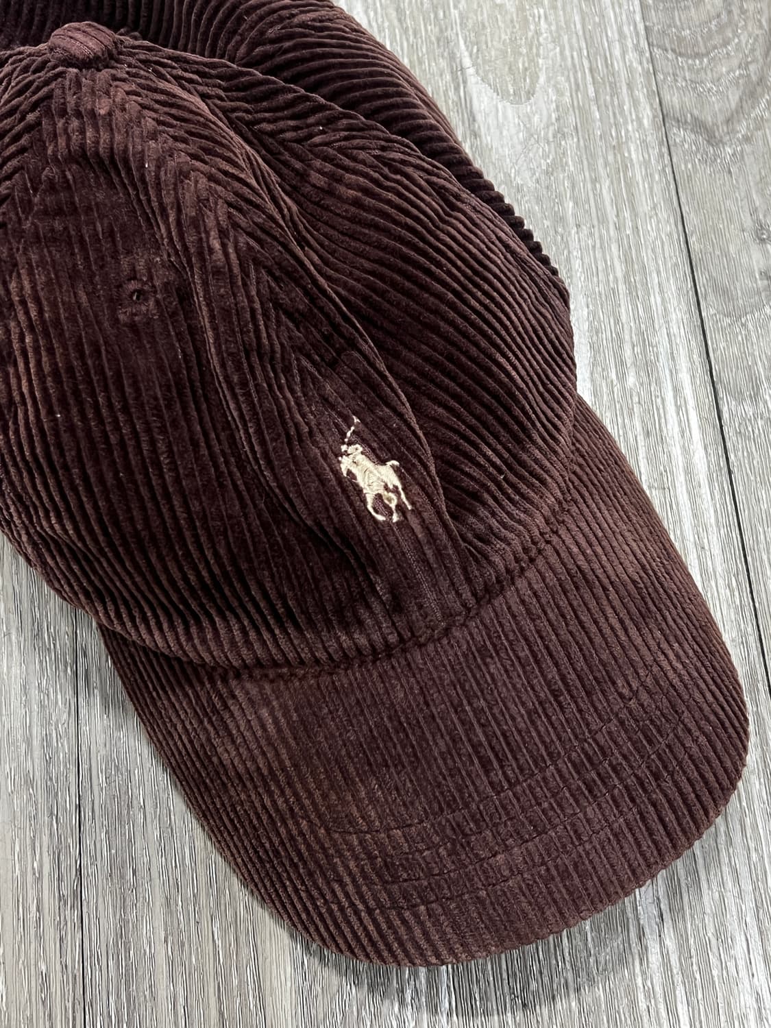 00's Polo Ralph Lauren 브라운 코듀로이 볼캡 상품이미지2