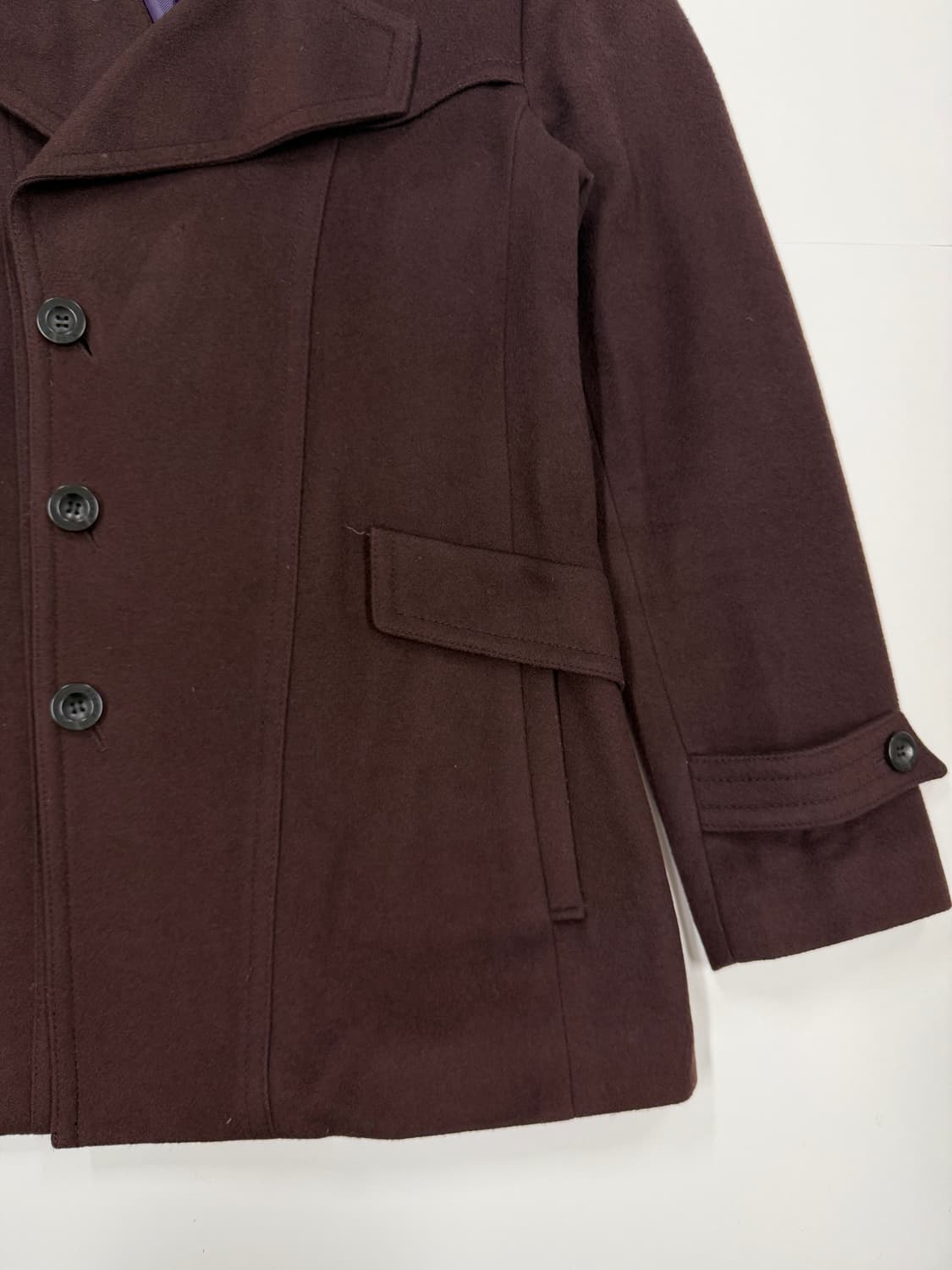 지오지아 버건디 하프코트 상품이미지4