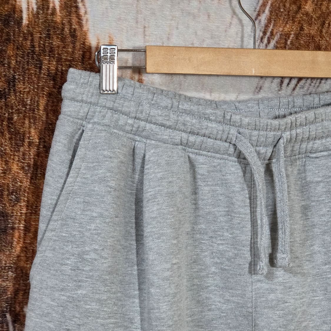 탑텐 와이드 그레이 기모 트레이닝 팬츠 상품이미지2