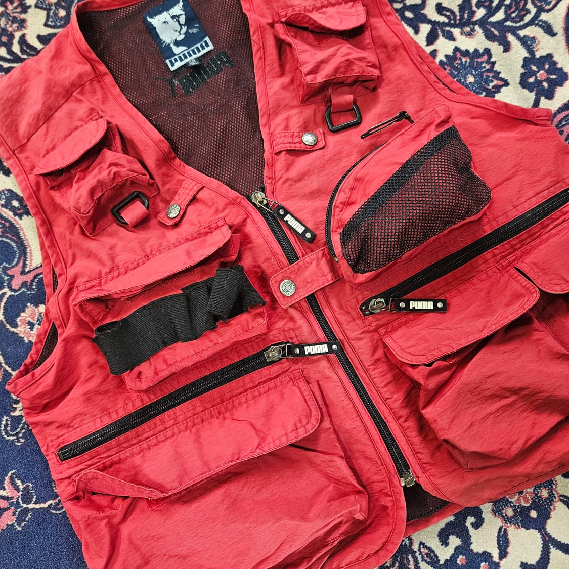 푸마(Puma) 90's 빈티지 멀티포켓 나일론 베스트 자켓 상품이미지2