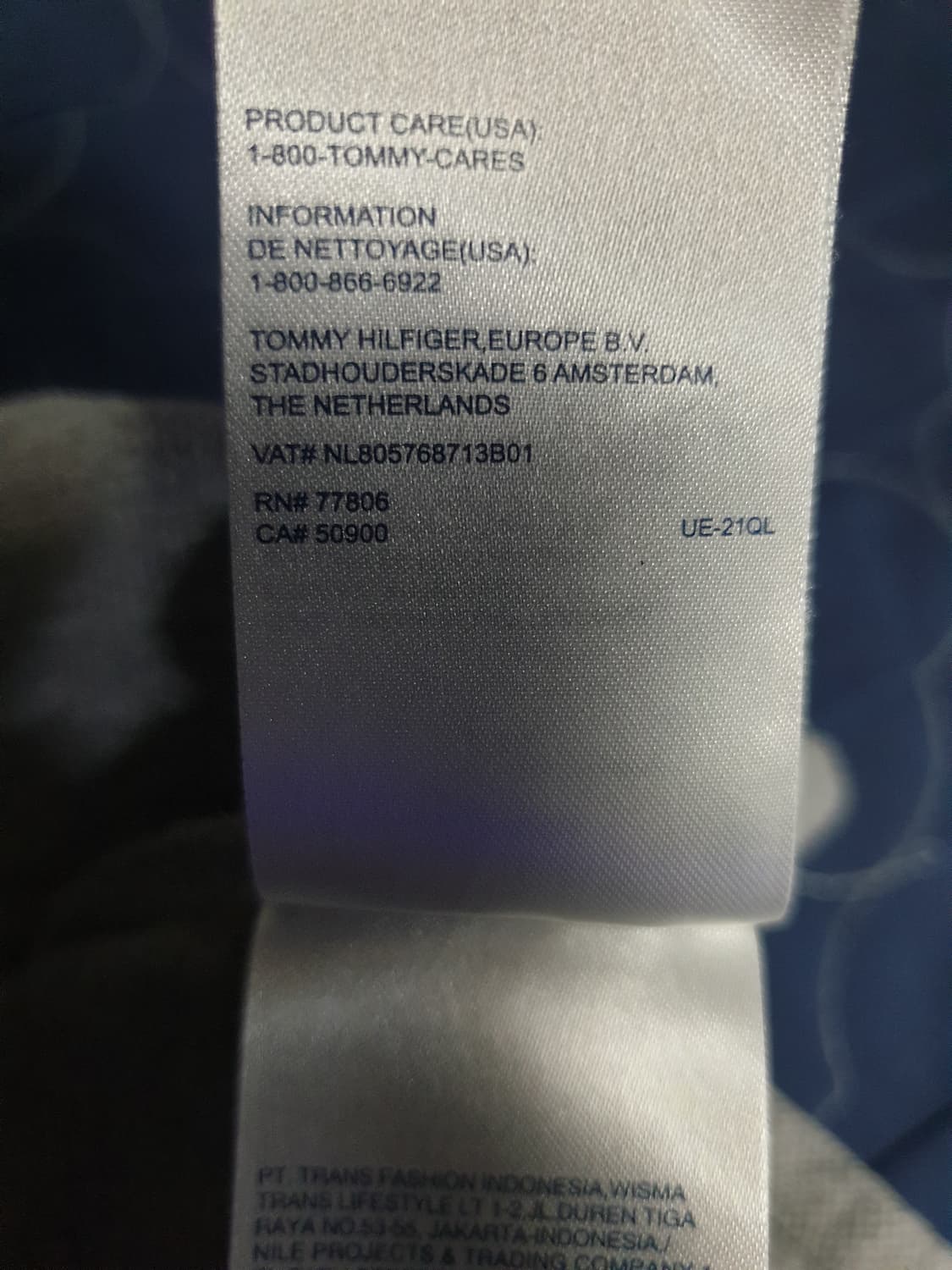(빈티지) 타미힐피거 데님 우먼 반팔 카라티 그레이 (L) 상품이미지6