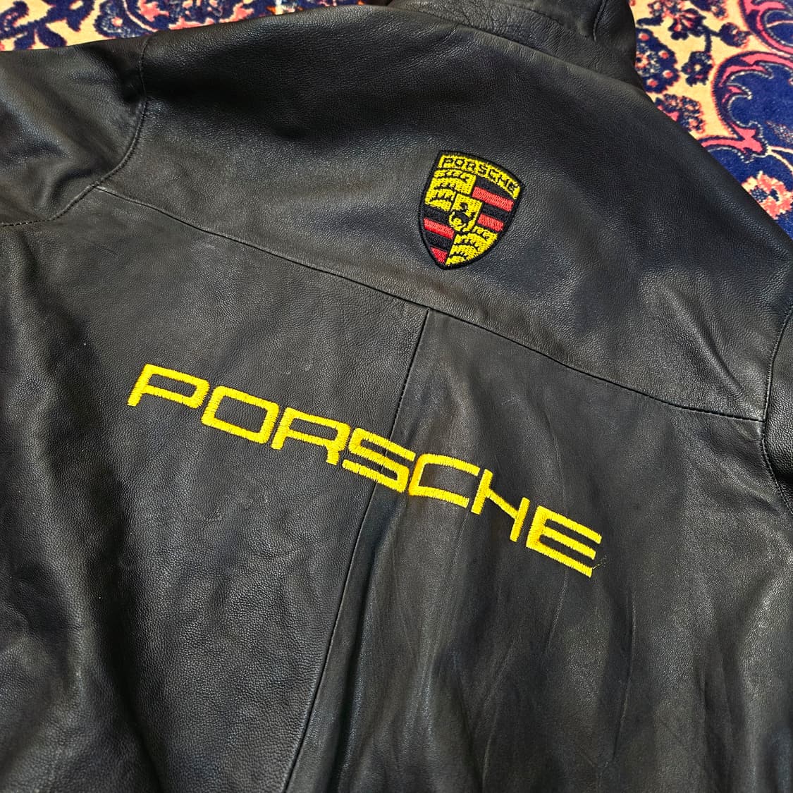 양가죽 포르쉐 패치드 양가죽 후드 자켓 상품이미지3