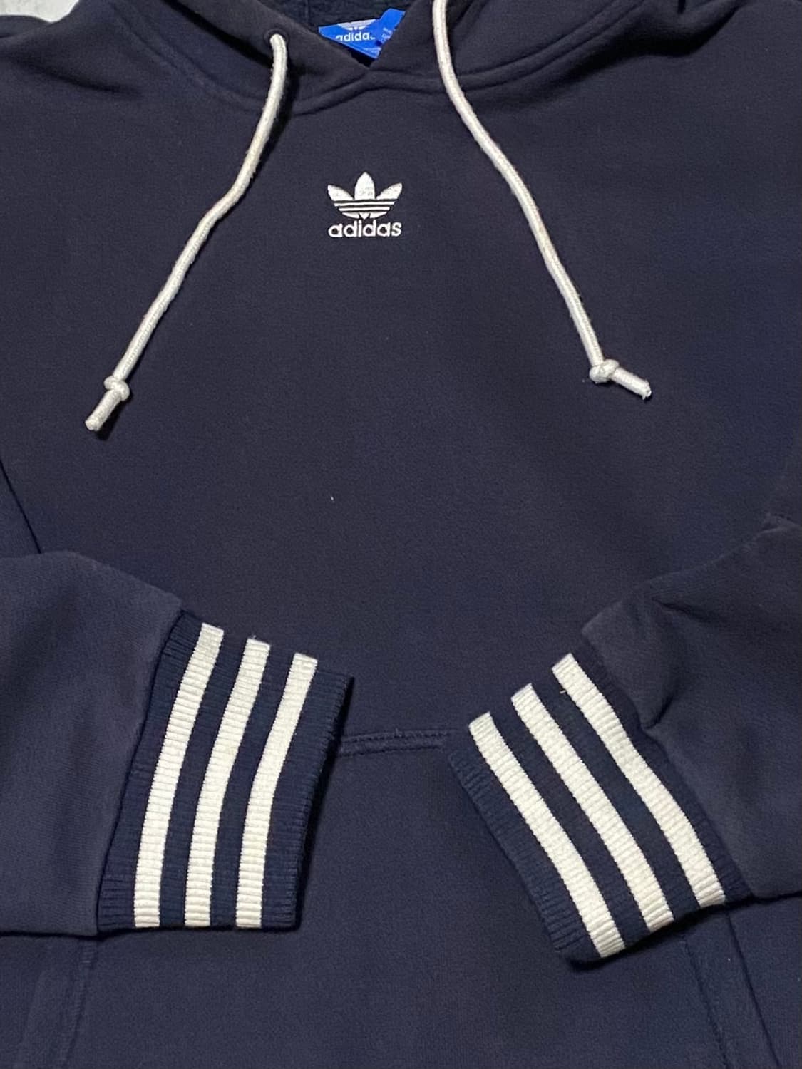 아디다스 빅로고 양털 기모 후드 여성 90 사이즈 상품이미지3