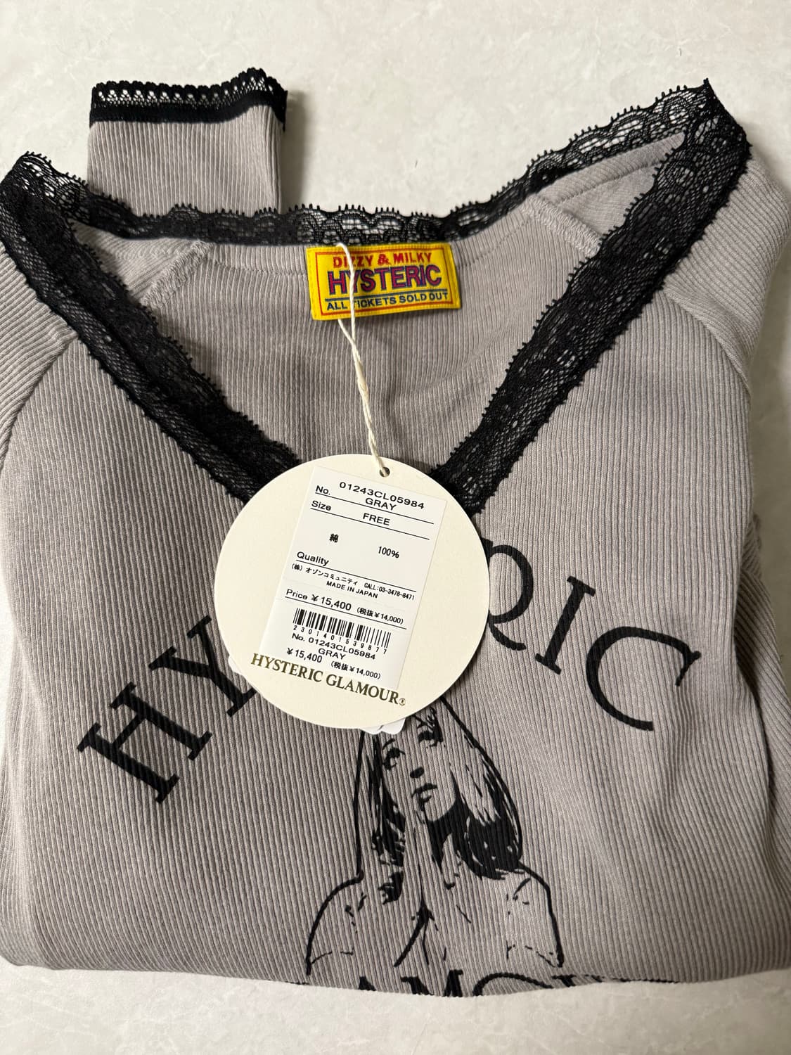 히스테릭글래머 엔젱 롱슬리브 티셔츠 상품이미지2