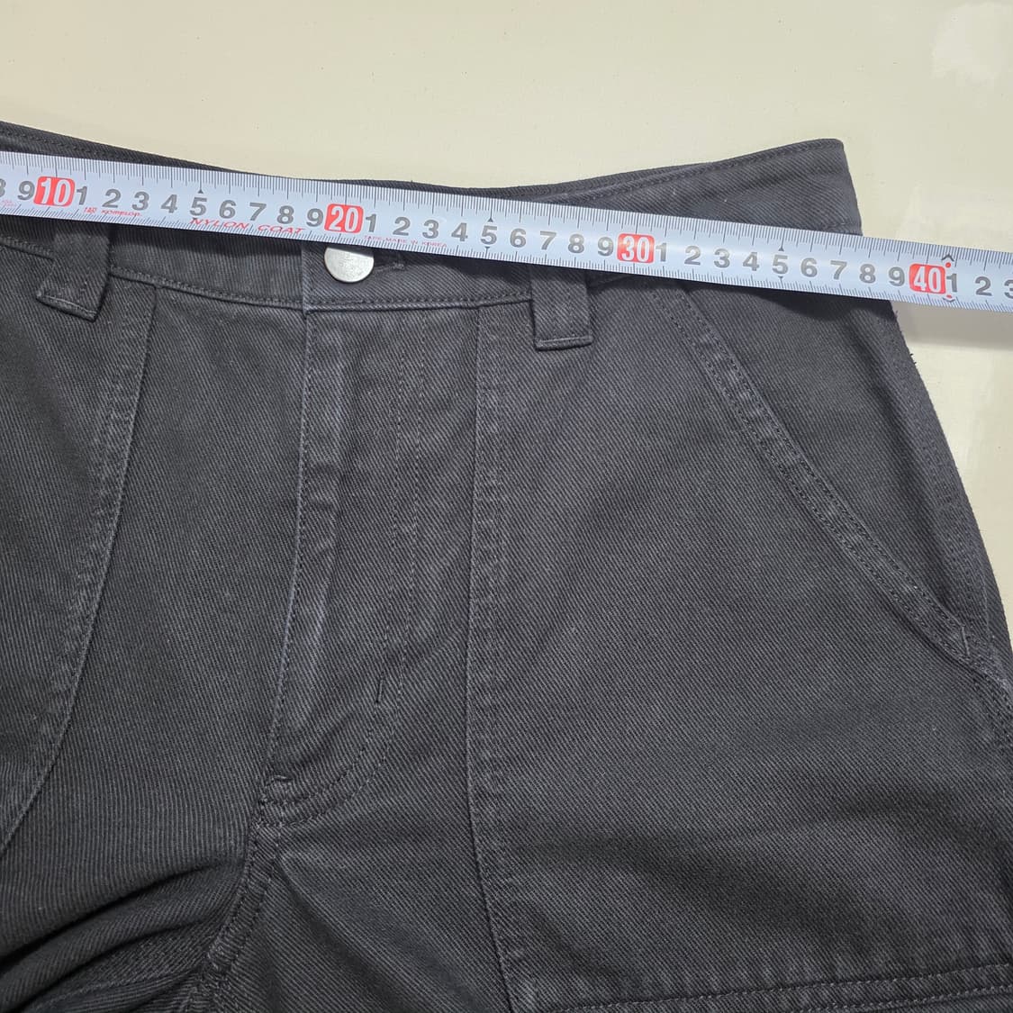 1485 TNA 데님카고 팬츠 블랙 와이드핏  유틸리티 워크팬츠 상품이미지3