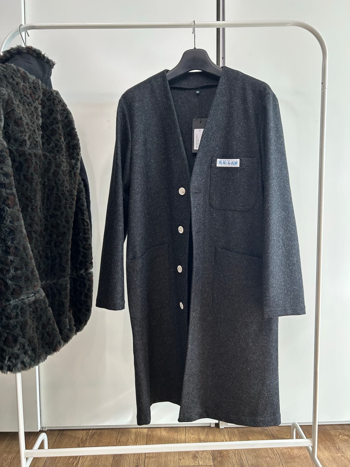 라프시몬스 카라리스 울 멜톤 코트 상품이미지10