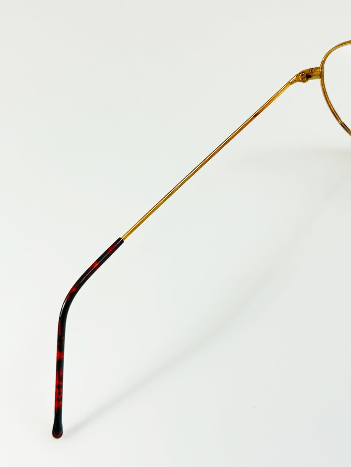 90s 유로피안 클래식 골드 브라운 마블 슬림 라운드 빈티지 안경 상품이미지7