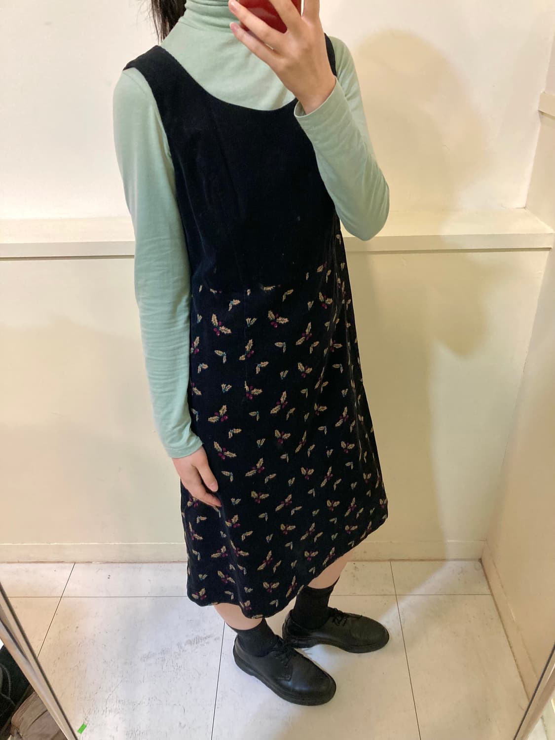 골덴 나시 패턴 원피스 상품이미지10