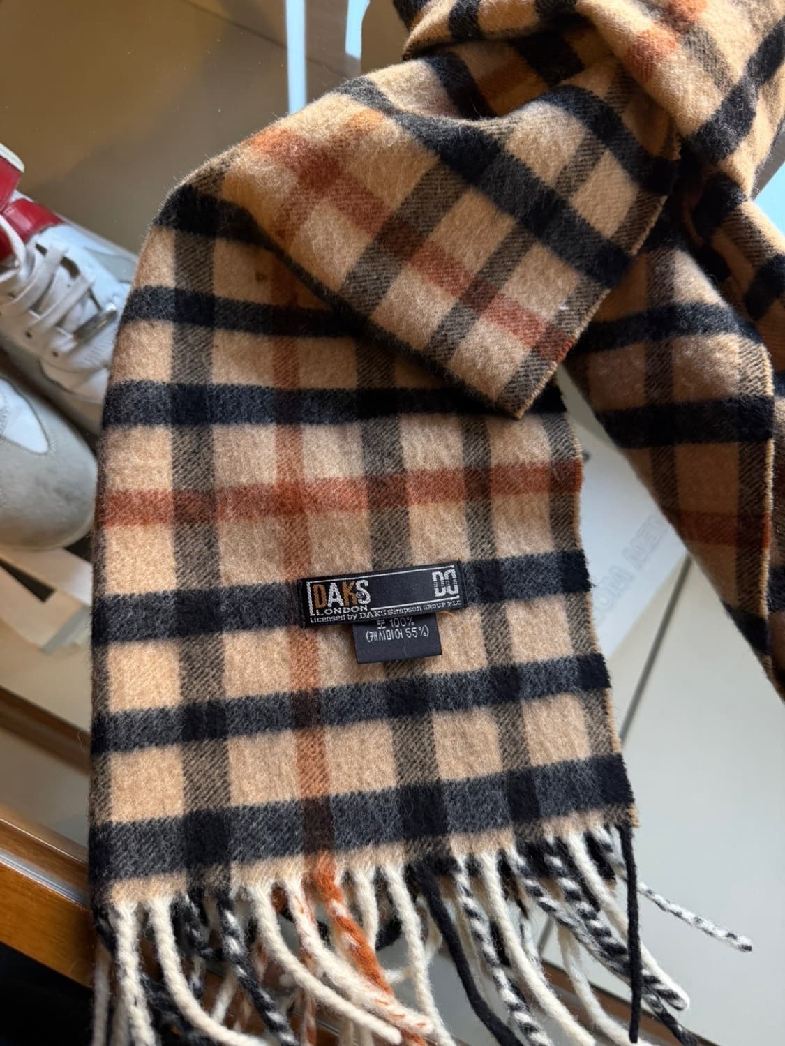 DAKS 캐시미어 머플러 상품이미지3