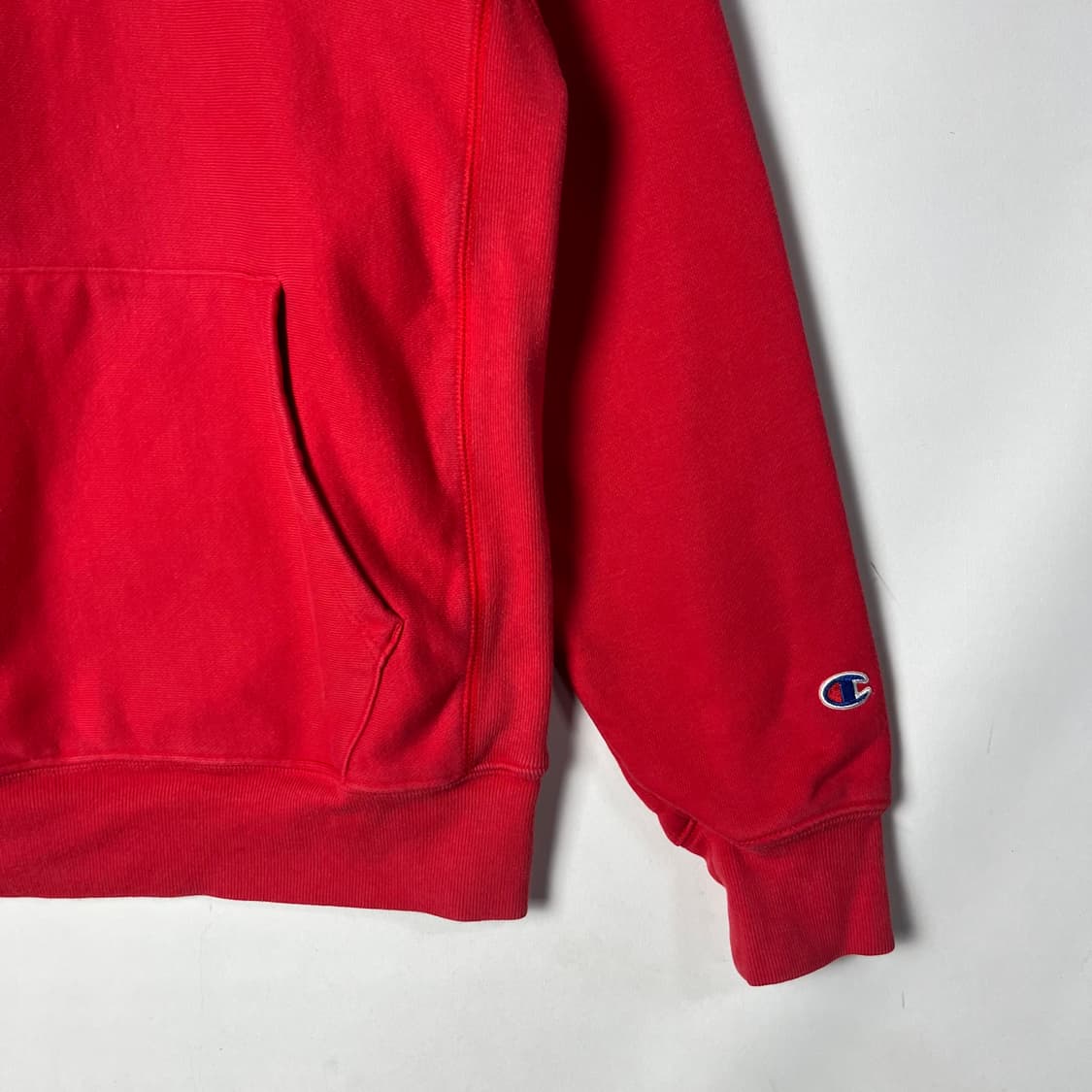 [Champion] 챔피온 리버스위브 레드 후드티 상품이미지3