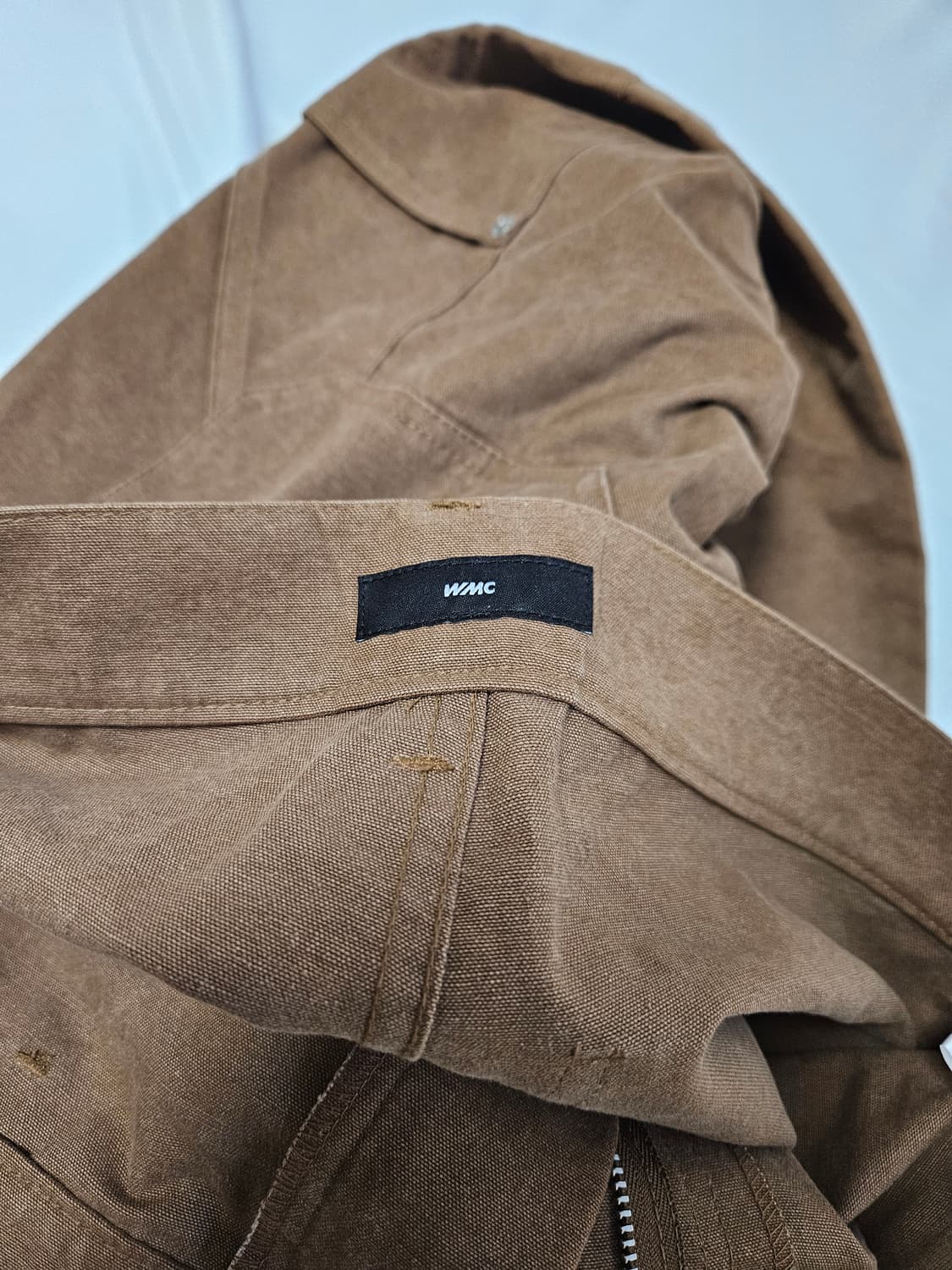 WMC 빈티지 카펜더 카고 워크팬츠 코튼 데님 바지 워싱 와이드 30 상품이미지3