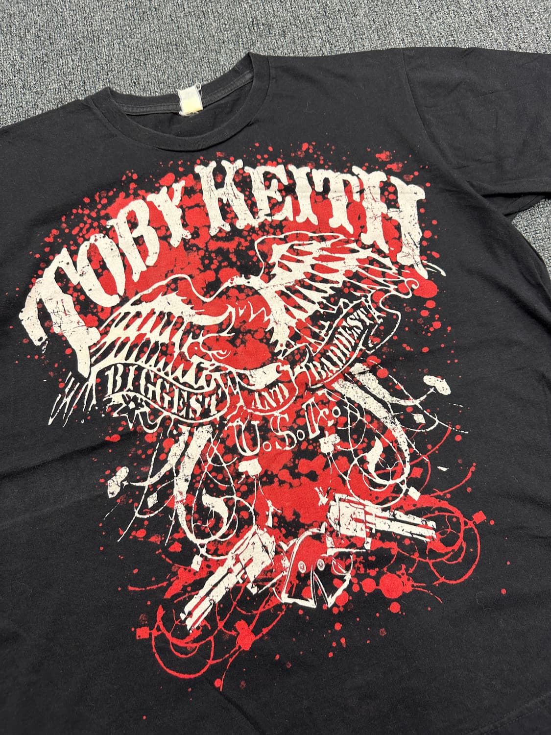 TOBY KEITH 그런지 프린팅 반팔티셔츠 상품이미지2