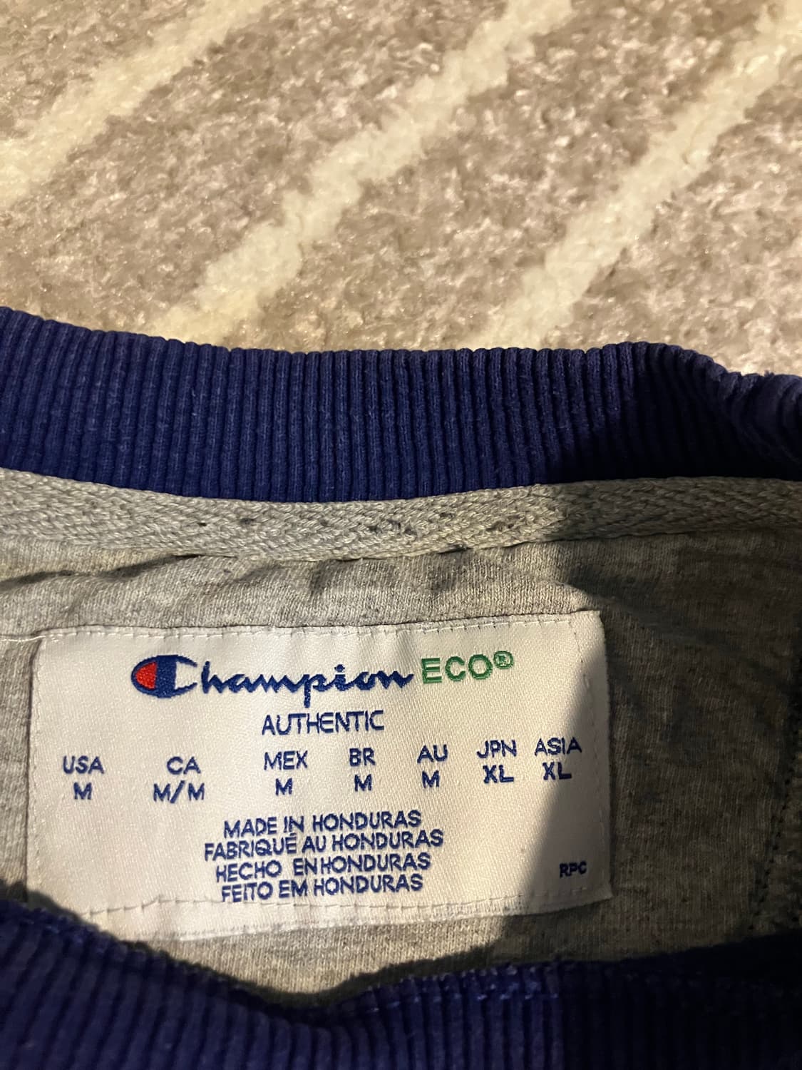 챔피온 맨투맨 스웻셔츠 블루 M 상품이미지3