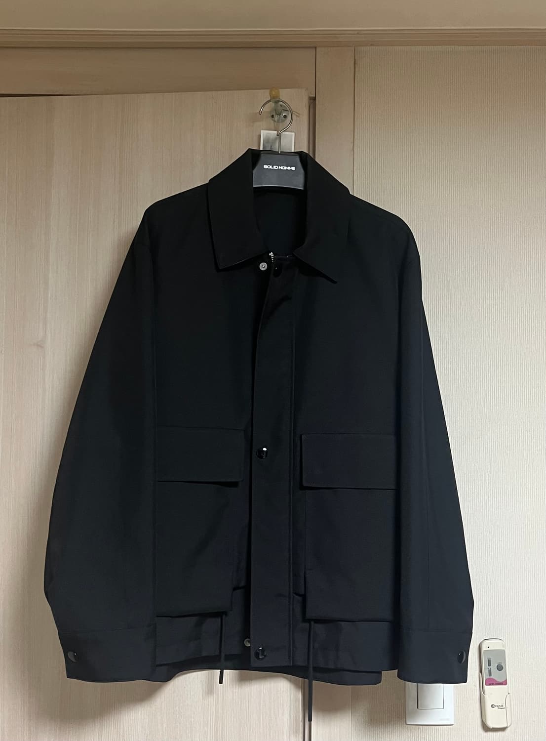 솔리드옴므 쉘파카 블랙 상품이미지1