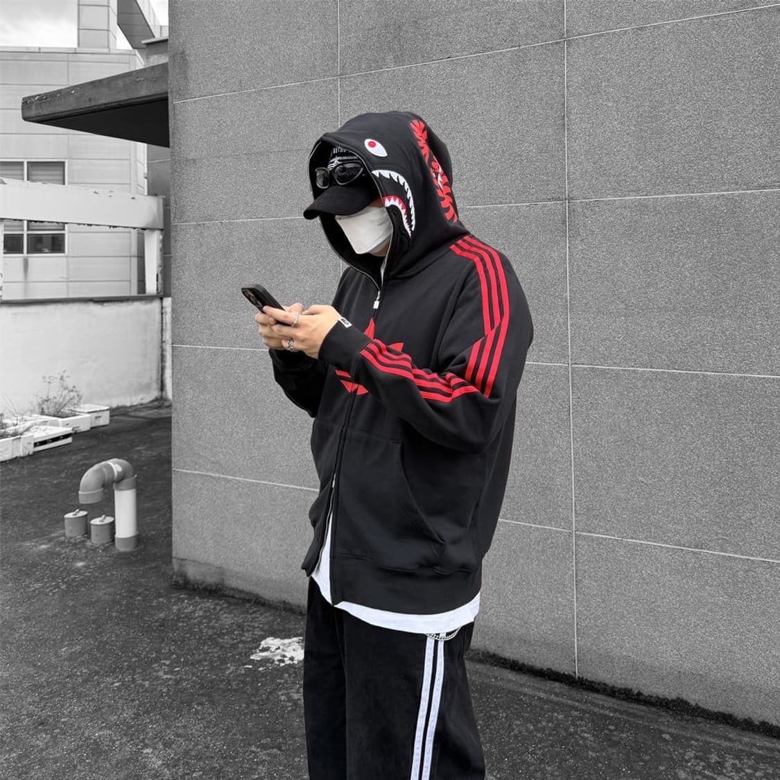 아디다스X베이프 샤크후드 S 상품이미지2