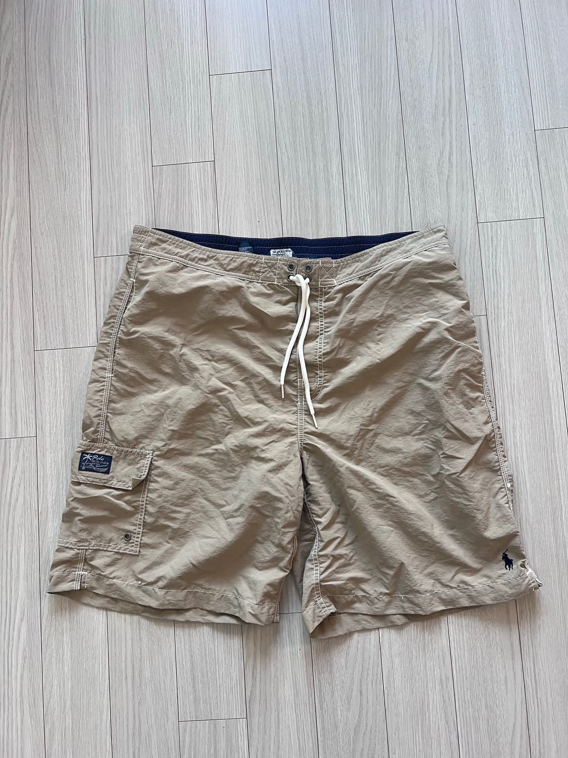 90s Polo swim shorts beige 빈티지 폴로 스윔 팬츠 상품이미지1