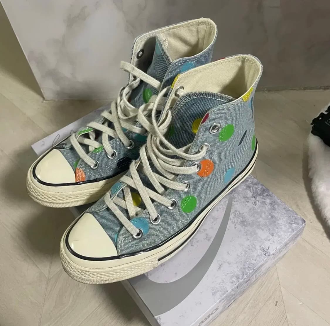 컨버스 척 70x골프왕 폴카닷 225 상품이미지2