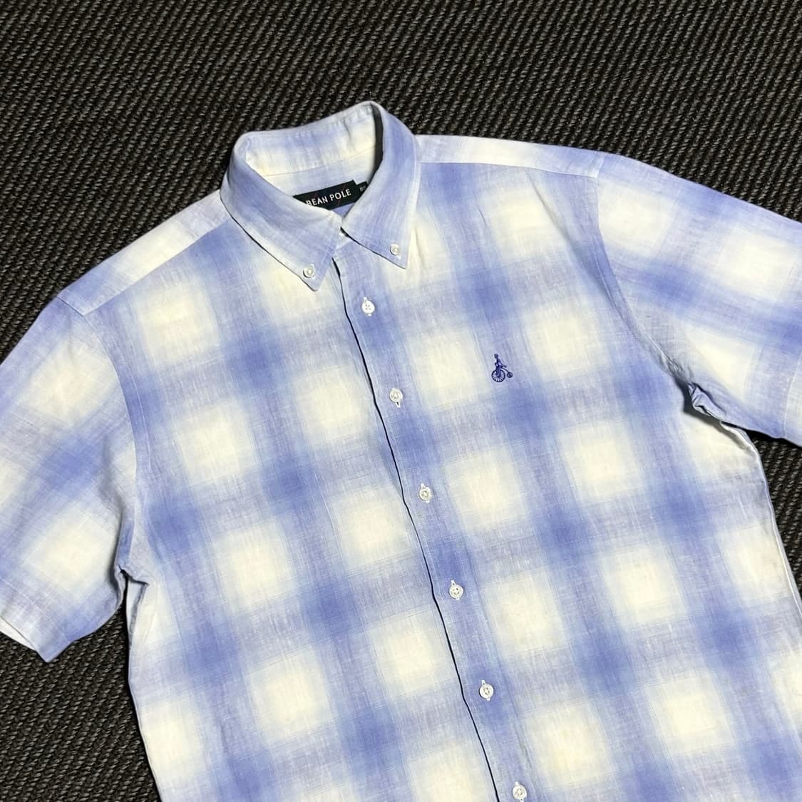 [L] Beanpole 빈폴 빈티지 린넨 체크셔츠 상품이미지2