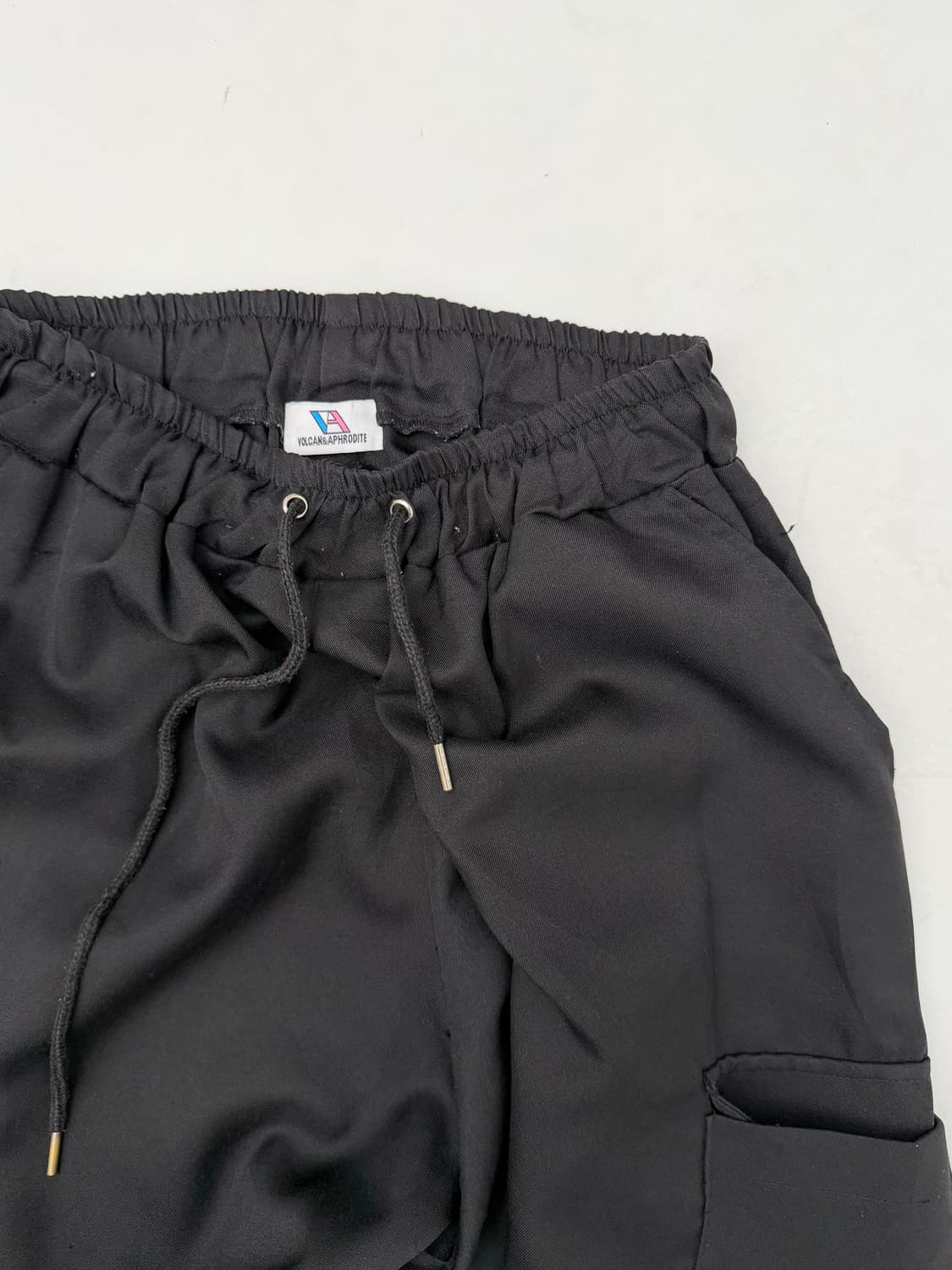 블랙 와이드 카고 팬츠  상품이미지6