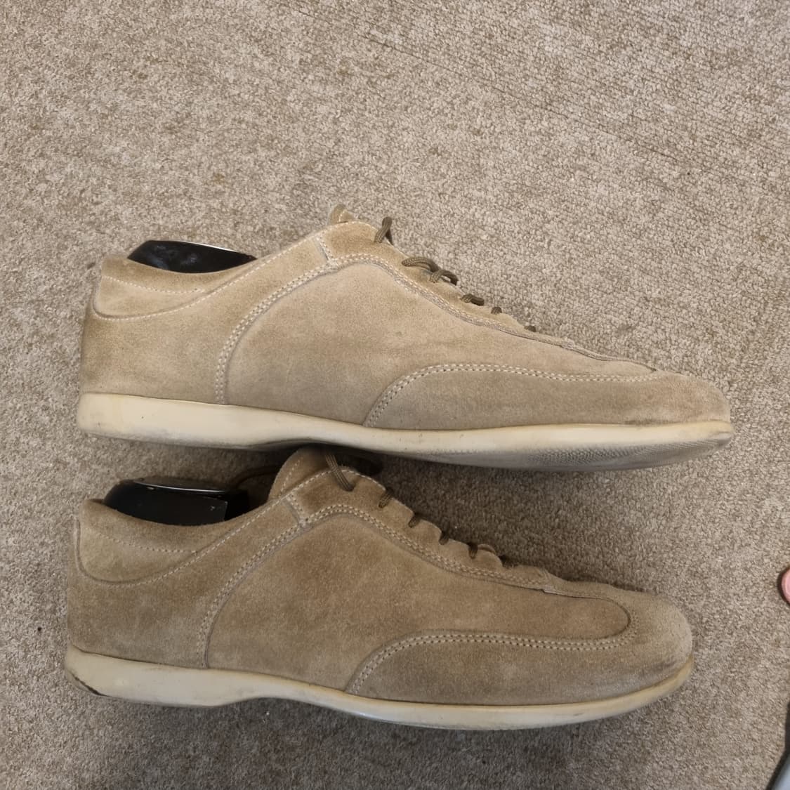 프라다 스포츠 스웨이드 탄베이지 트레이너 9.5 상품이미지3