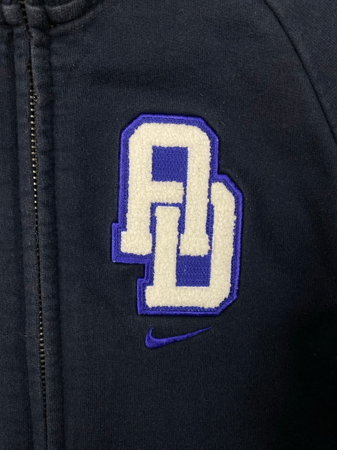 나이키 올드스쿨 네이비 집업 코튼져지 S <570> 상품이미지3