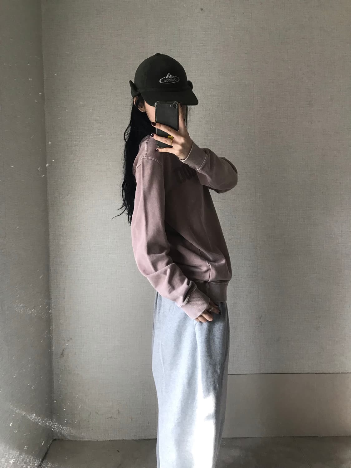 버카루 워시드 빅로고 맨투맨 상품이미지5