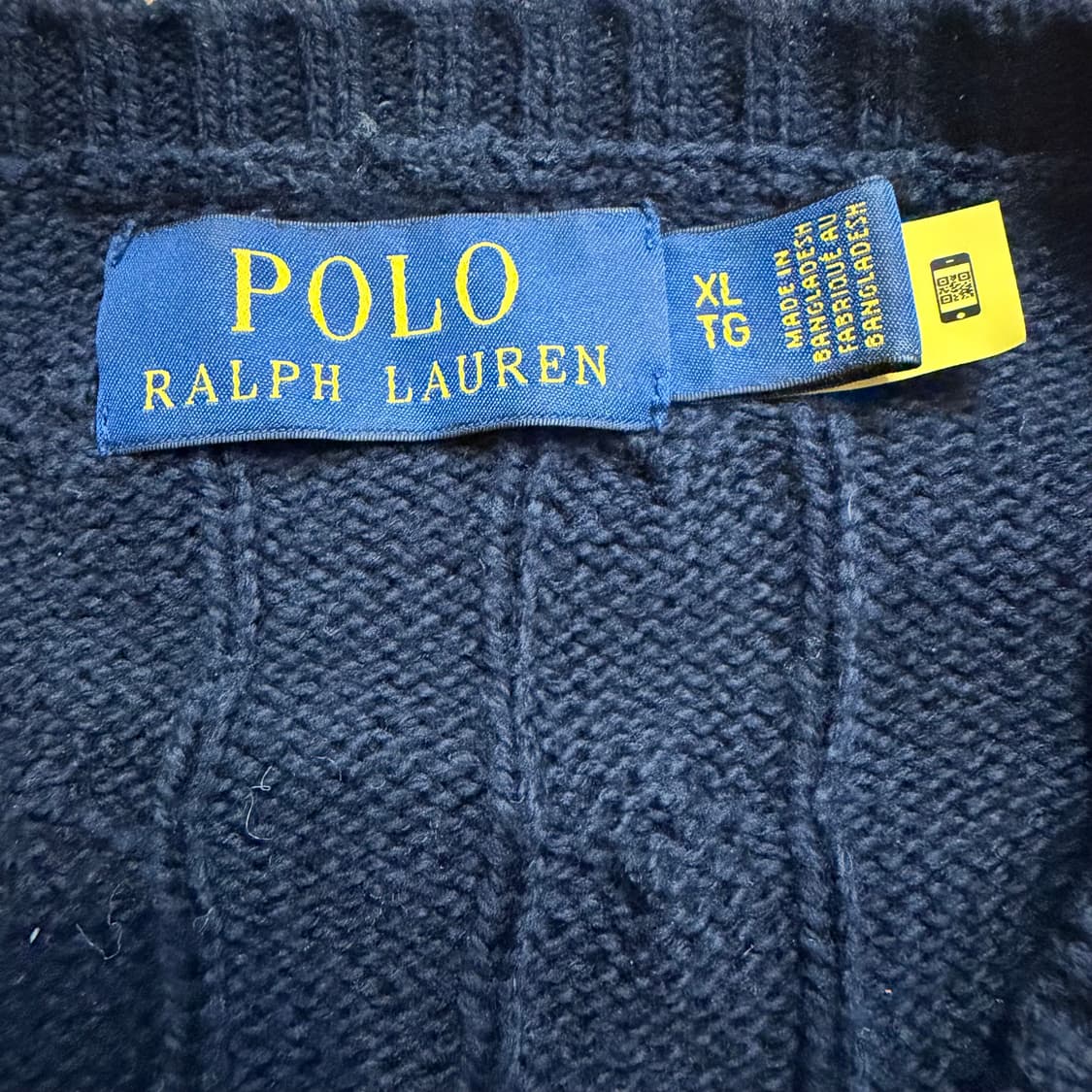 폴로 랄프로렌 네이비 케이블 니트 상품이미지3