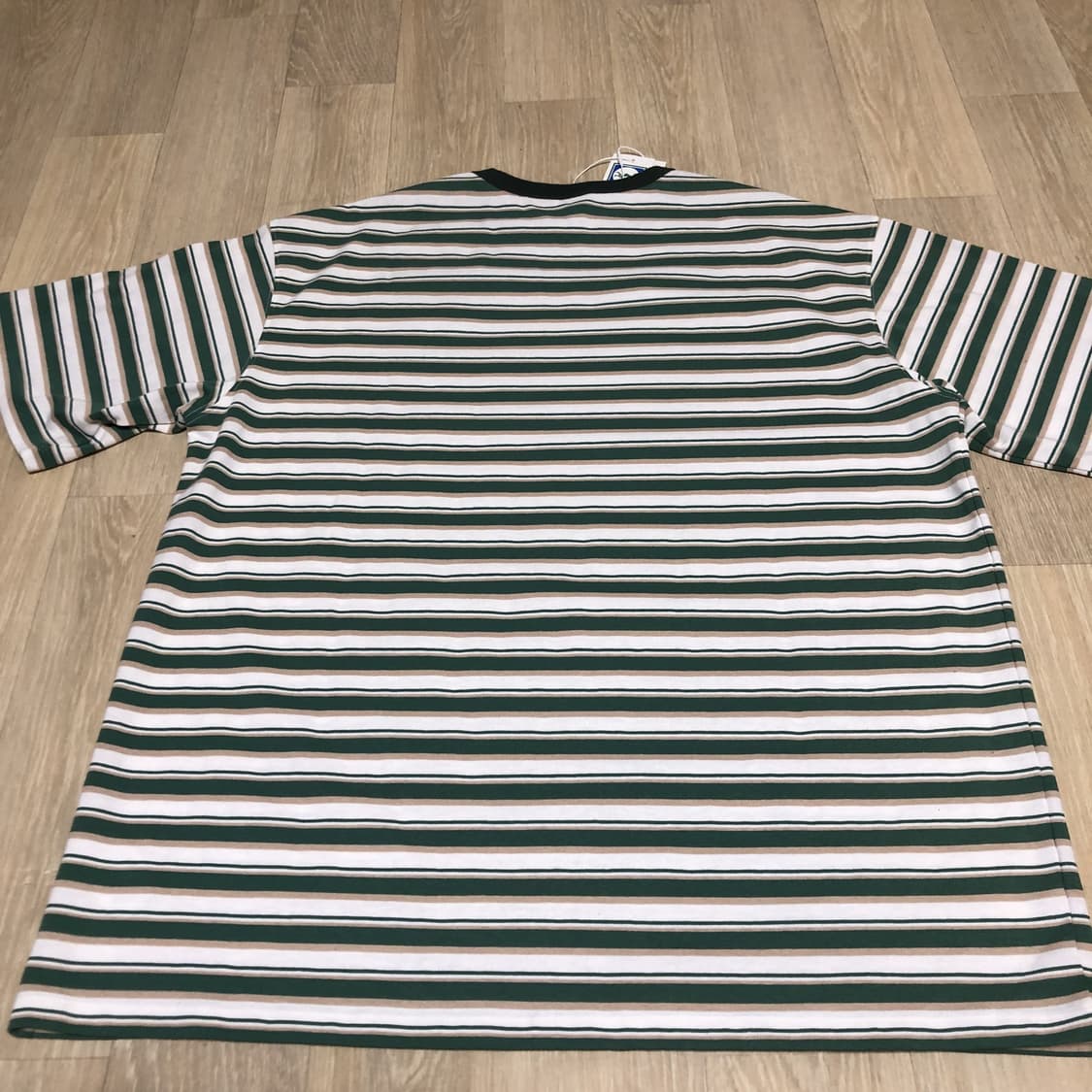 (XL) 새상품 디스커스 애슬레틱 로고 오버 핏 스트라이프 티셔츠 그린 상품이미지7