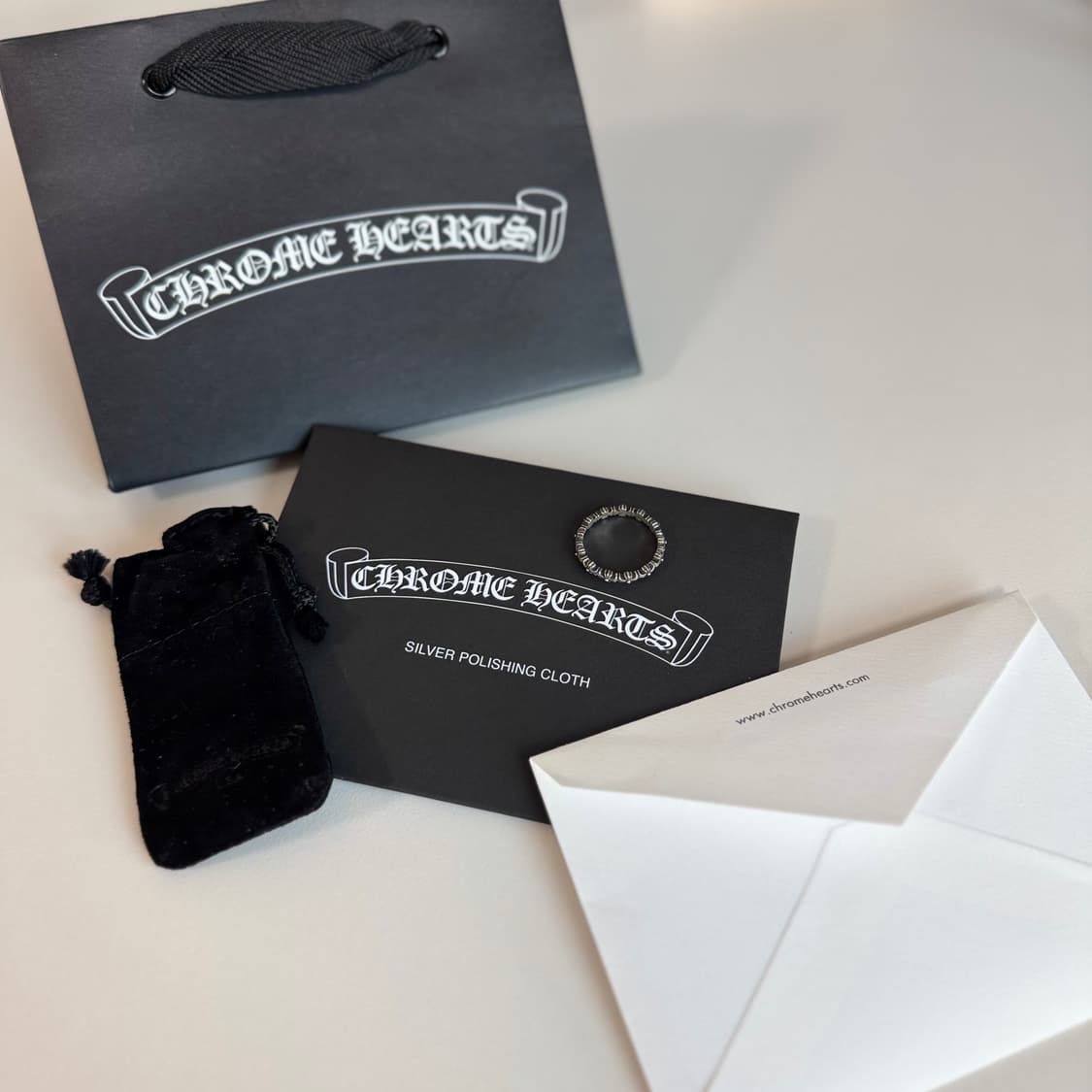 [US9] 크롬하츠 타이니 e ch pls 밴드링 상품이미지3