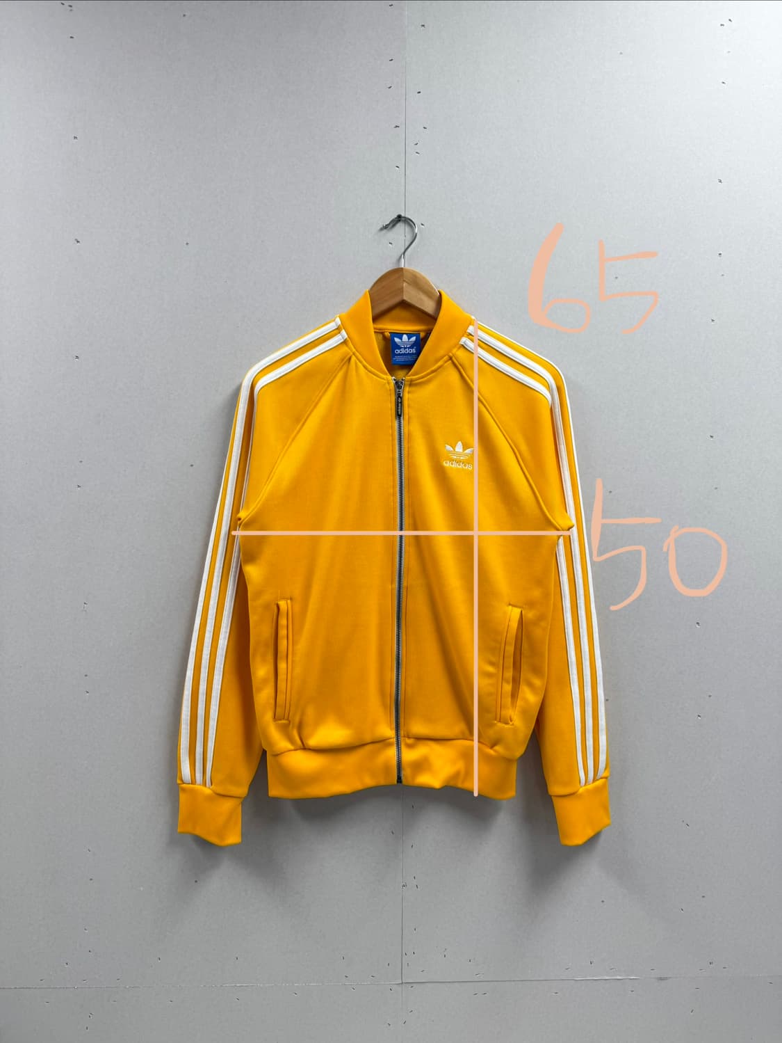 여성 95 / 아디다스 슈퍼스타 트랙탑 져지 옐로우 상품이미지2