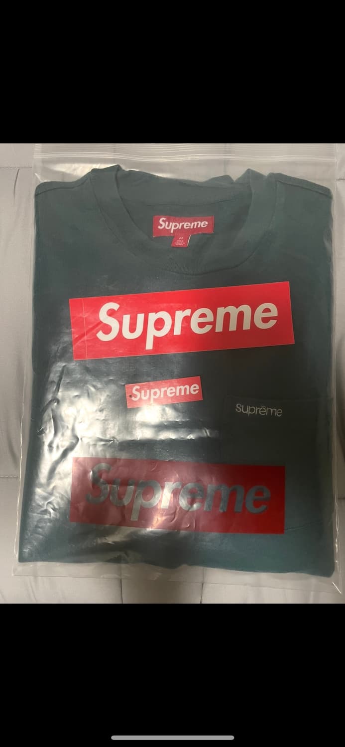 [M] 슈프림 숏슬리브 포켓 티셔츠 틸 - 24SS 상품이미지2