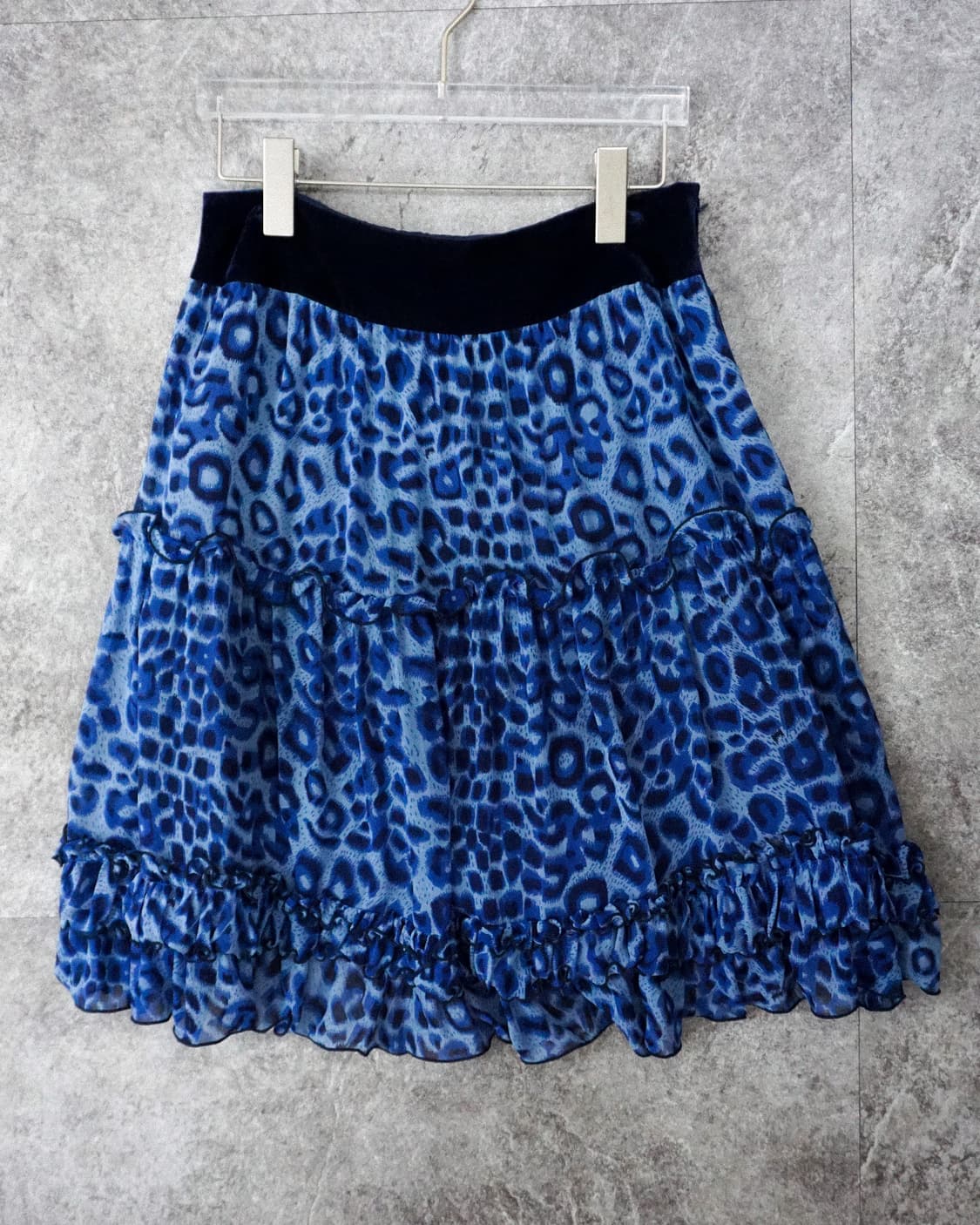 Blue Leopard Skirt 상품이미지1