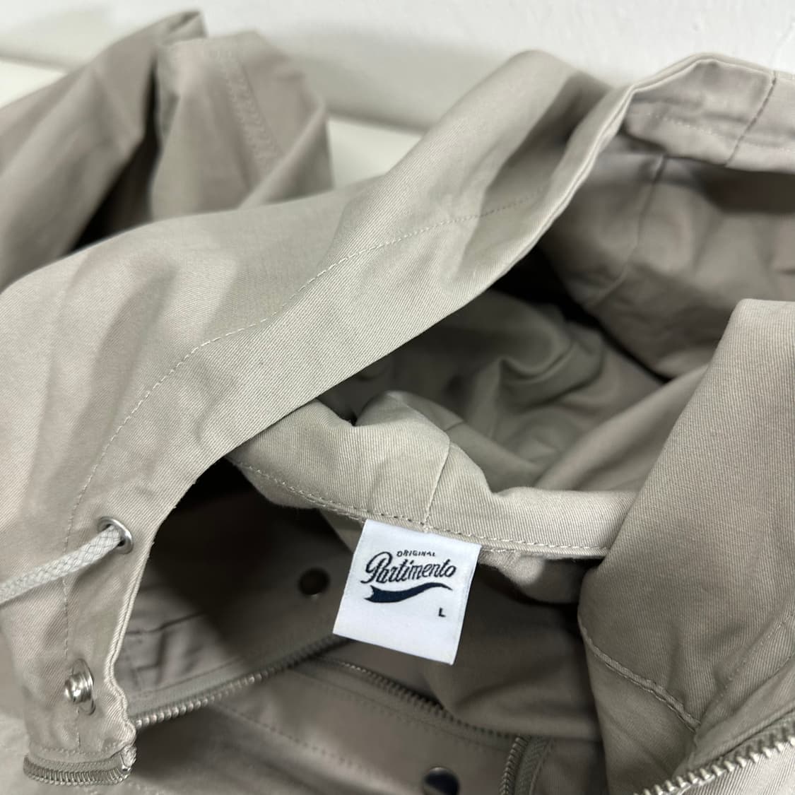 L 파르티멘토 그레이 오버핏 투웨이 코튼 후드자켓 상품이미지4