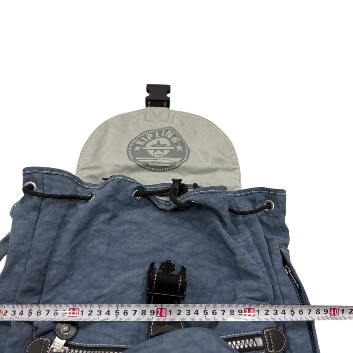 키플링 빈티지 빅로고 복조리 포켓 백팩 가방 라이트블루 소라 상품이미지6
