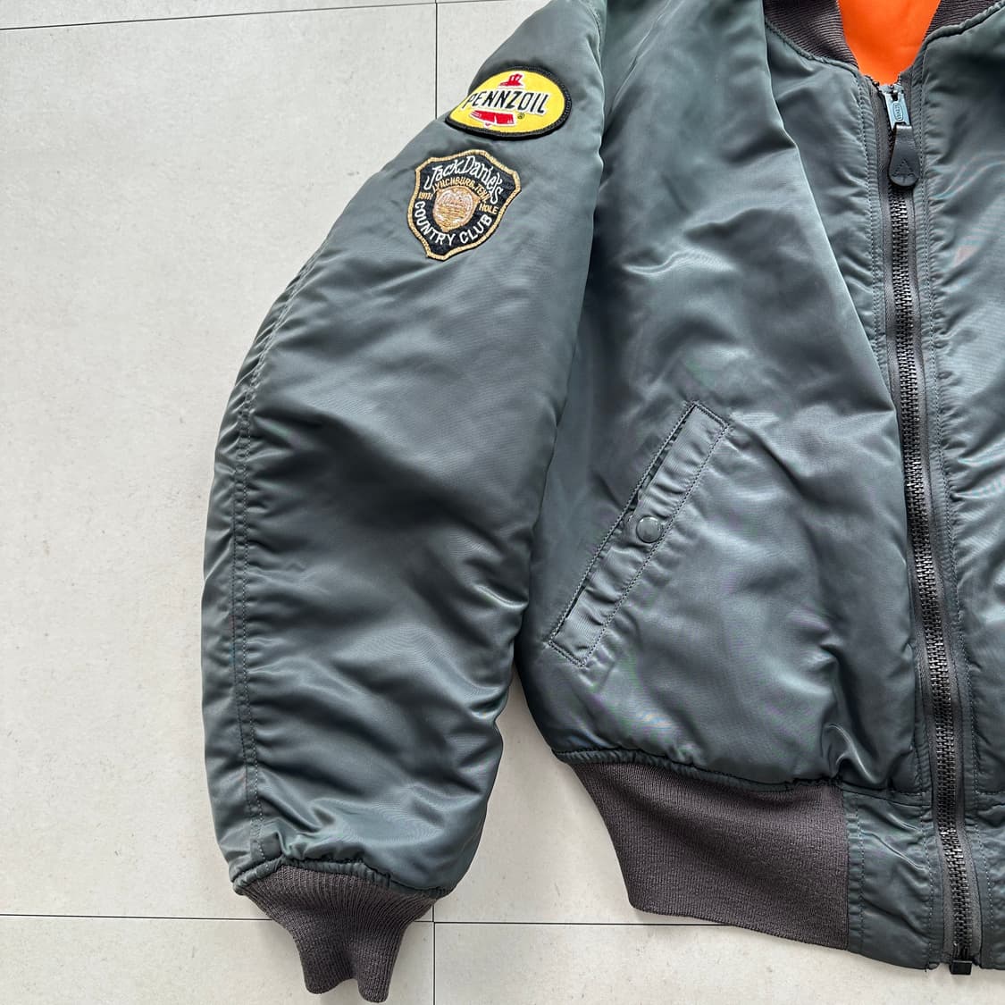 60s 오리지널 USAF 미공군 MA-1 D타입 항공점퍼 M 상품이미지4