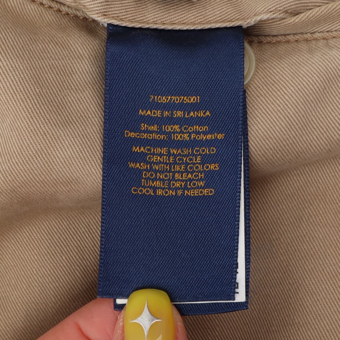 폴로 랄프로렌 베이지 쉴드 자수로고 트윌 코튼 스트레이트핏 팬츠  상품이미지8