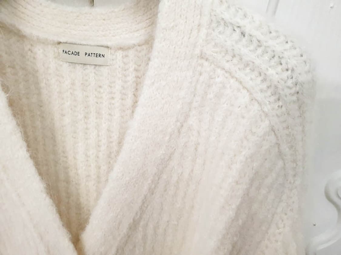 파사드패턴 여성 클라우드 알파카 가디건 S 상품이미지4