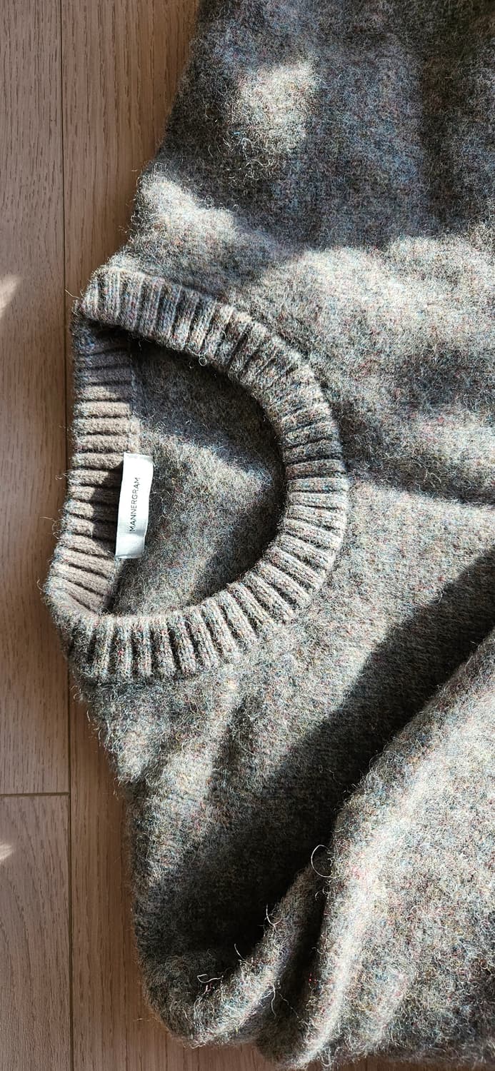 매너그램 셔틀랜드울 쉐기독 니트 상품이미지5